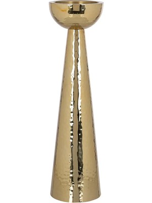Bakara Collection Lizz Altın Rengi Mumluk 11X43 cm