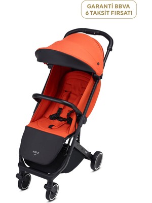 Anex Air-X Turuncu Tek Elle Katlanan Kabin Boy Bebek Arabası