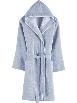 DK Store Brenta Mavi Pamuklu Unisex Bukle Bornoz