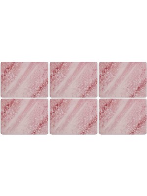 Portmeirion Minerals Rose Quartz Ahşap 6'lı Amerikan Servis Seti