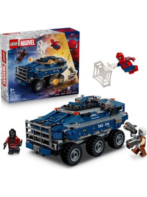 LEGO Marvel Örümcek Adam Hapishane Nakliye Aracı Takibi 8+ Yaş 367 Parça 4 Minifigür Içeren Yapı Oyuncağı Seti 76349