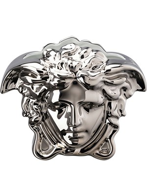 Versace Medusa Grande Platin Porselen Vazo 15 cm