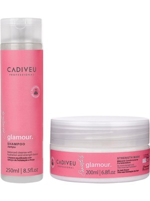 Cadiveu Essentials Glamour Şampuan 250 ml + Glamour Saç Maskesi 200 ml Saç Bakım Seti