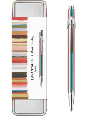 Caran D'Ache 849™ Paul Smith Gri Gümüş Tükenmez Kalem