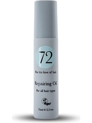 72 Hair Repairing Oil Elektriklenme Önleyici Nemlendirici Saç Bakım Yağı 75 ml