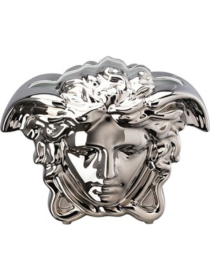 Versace Medusa Grande Platin Porselen Vazo 21 cm