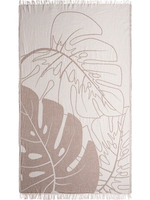 Barine Monstera Kahverengi Peştamal