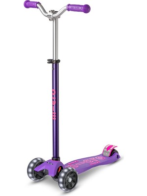 Micro Maxi Deluxe Pro LED Işıklı Chopper Gidonlu 3 Tekerlekli 5-12 Yaş Çocuk Scooter