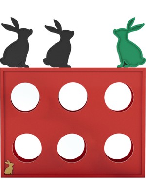 Wonderland Design Atelier Kırmızı Ahşap Mini Şarap Ünitesi