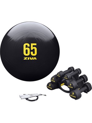 Ziva Fitness Siyah Egzersiz Kiti