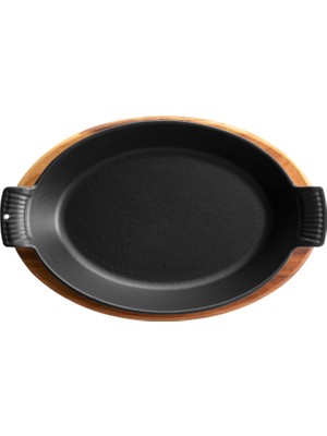 Voeux Kitchenware L'amour Oval Kırmızı Döküm Sahan 20 cm