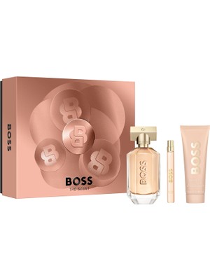Hugo Boss The Scent For Her Edp 100 ml Parfüm + Seyahat Boy 10 ml + Edp 75 ml Vücut Losyonu Kadın Parfüm Seti