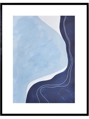 Klé Studio Blue Waters Kağıt No.01 Üzeri Akrilik El Yapımı Resim
