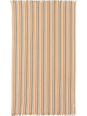 Barine Punto Stripe Tarçın Rengi Çizgili Pamuklu Peştemal
