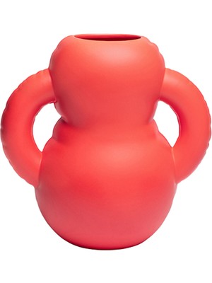 Home Stüdyo Oscar Coral Matte Kırmızı Seramik Vazo
