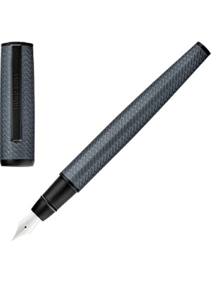 Hugo Boss Arche Pattern Gri Alüminyum Dolma Kalem