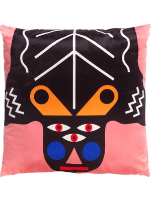Qeeboo Oggian Kinotto Renkli Akrilik Kırlent 45 x 45CM