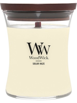 Woodwick Solar Haze Sarı Orta Boy Kokulu Mum 275 gr