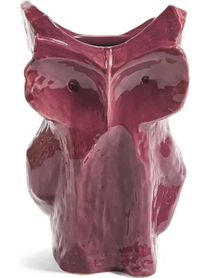 Serax Owl Vase  Aubergine After Midnight By Marni Mor Seramik Dekoratif Obje 30 cm