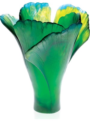 Daum Ginkgo Large Kristal Vazo