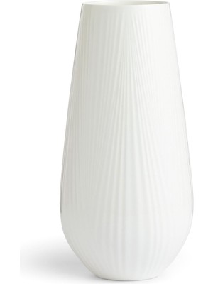 Wedgwood Folia Beyaz Porselen Vazo 30 cm