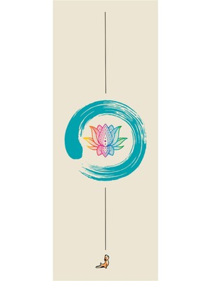Petarya Reflect Series 4.1 mm Enso Lotus Doğal Kauçuk Kaydırmaz Yoga Matı