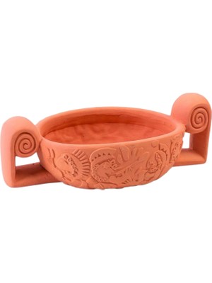 Seletti Magna Graecia Centerpiece Turuncu Terracotta Vazo