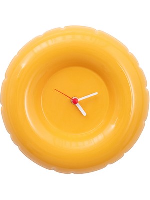 Home Stüdyo Holly Yolk Gloss Sarı Duvar Saati