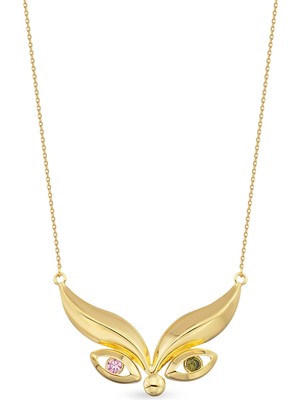 Orena Jewelry Rainbow Eyelash 14 Ayar Altın Kadın Kolye