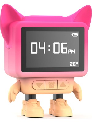 Mobility on Board Pembe Dans Eden Bluetooth Hoparlör ve Çalar Saat