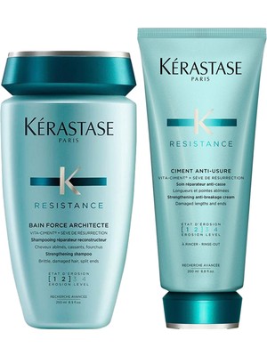 Kerastase Resistance Ciment Anti-Usure Onarıcı Saç Kremi 200 ml + Şampuan 250 ml 2'li Saç Bakım Seti