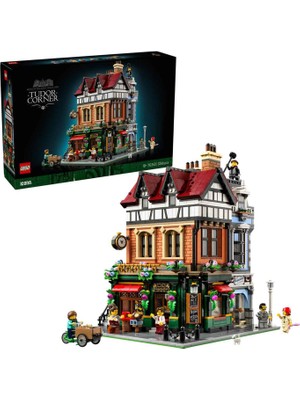 LEGO Icons Tudor Köşesi 3266 Parça Dekoratif Model Yapı Oyuncağı 10350