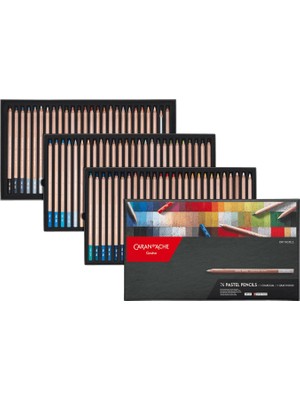 Caran D'Ache Pastel Pencıls 76 Renkli Set