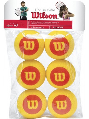 Wilson Starter Çocuklar Için 6'lı Sünger Tenis Topu WRZ259300