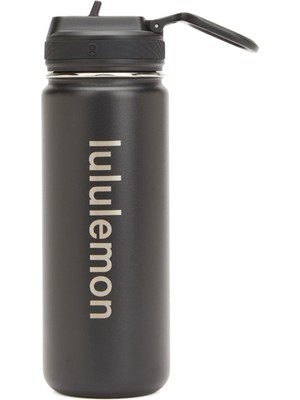Lululemon Back To Life Sport Siyah Pipetli Termos 532 ml (18