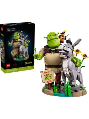 LEGO Shrek: Şrek, Eşek ve Çizmeli Kedi 1403 Parça 18+ Yaş Yapı Oyuncağı 72423