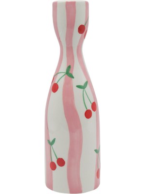 Que Rico Niña Cherry Charm Seramik El Boyaması Mumluk