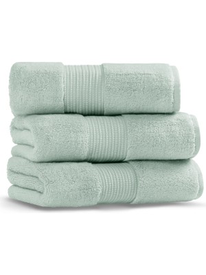 L’appartement Chicago Fibrosoft® Seafoam Pamuklu Tekli Banyo Havlusu 70 x 140 cm