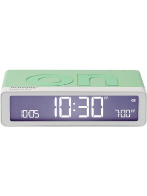 Lexon x Pantone Flip Klasik Mint Şarj Edilebilir Alarmlı Masa Saati