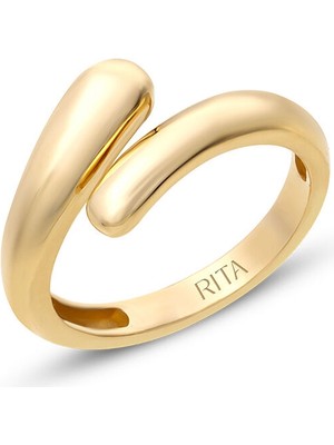 Rita Fine Jewelry Serpent Kadın Altın Serçe Parmak Yüzük