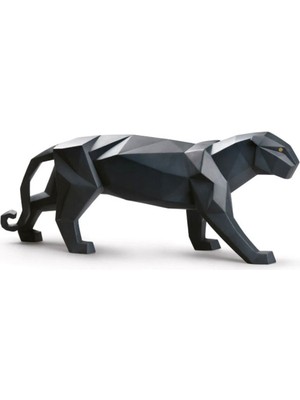 Lladro Panther Siyah Porselen Heykel