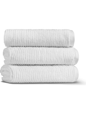 L’appartement Slim Ribbed Fibrosoft® Pamuklu Tekli Yüz Havlusu 50 x 90 cm