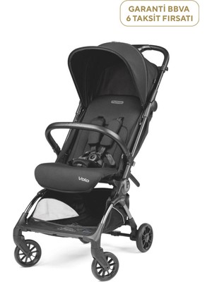 Peg Volo True Black Tek Elle Katlanabilen Bebek Arabası