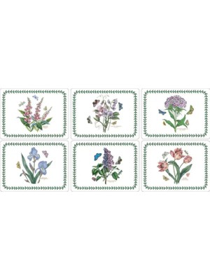 Portmeirion Botanic Garden Desenli Ahşap 6'lı Amerikan Servis Seti