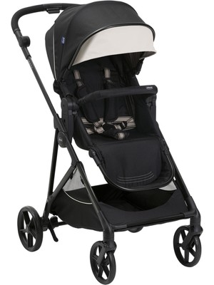 Chicco Seety Etna Black Tek Elle Katlanabilen Çift Yönlü Bebek Arabası