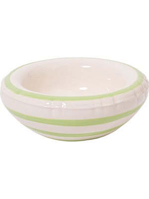Home Stüdyo Stripes Lisa Pistache Nil Yeşili Seramik Dekoratif Kase
