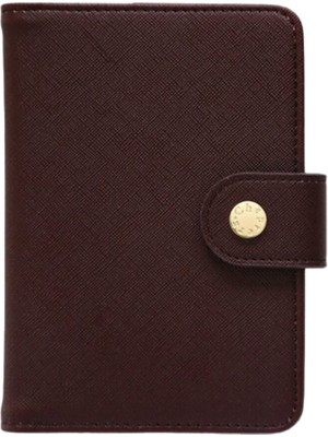 Chapters Pocket Journal Merlot Deri Çizgili Defter