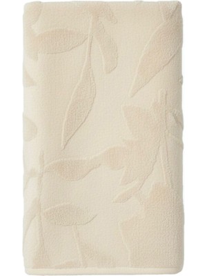 Azur.co Bloom Krem Rengi Pamuklu El Havlusu 50 x 76 cm