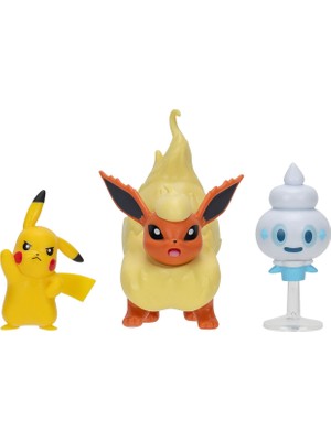 Pokemon Battle 3'lü Figür Oyuncak Seti PKW3611