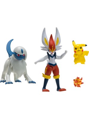 Pokemon Battle Aksiyon 4'lü Karakter Figür Oyuncak Seti PKW2979